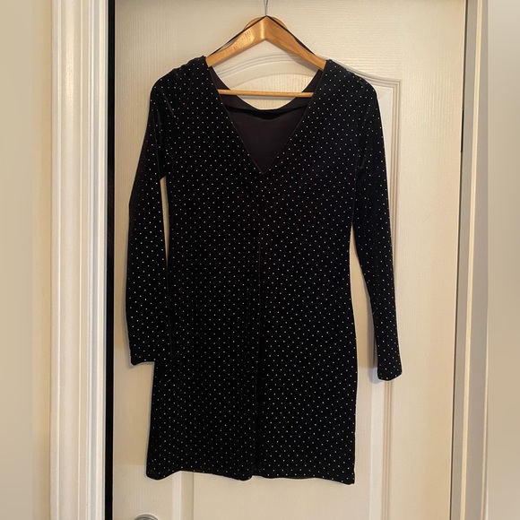 Dynamite Velvet Mini Dress - Picture 2 of 3